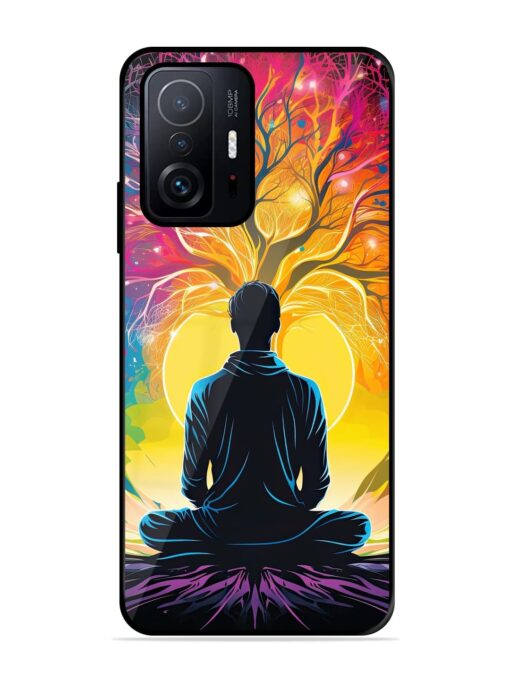 Mind Colourful Glossy Metal Phone Cover for Xiaomi Mi 11T Pro (5G) Zapvi