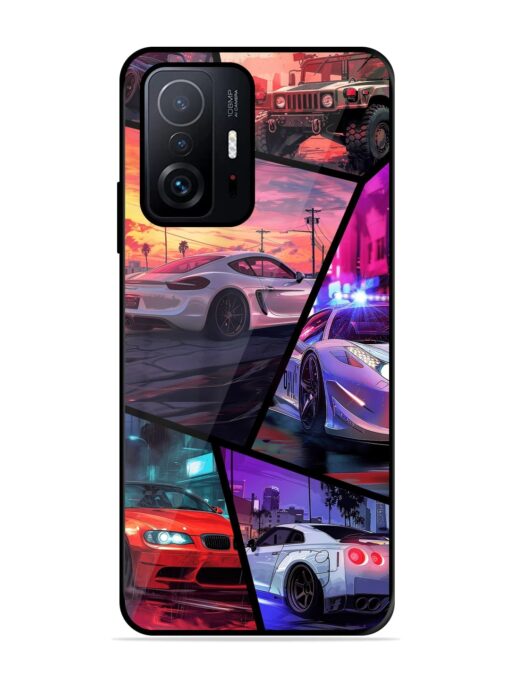 Ride In Pixels Glossy Metal Phone Cover for Xiaomi Mi 11T Pro (5G) Zapvi