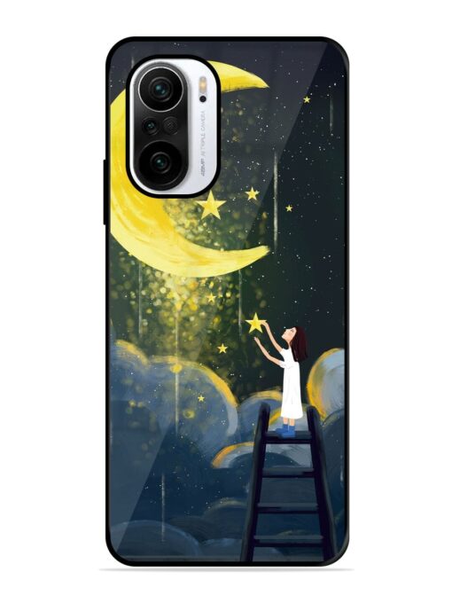 Moonlight Healing Night Illustration Glossy Metal TPU Phone Cover for Xiaomi Mi 11X (5G) Zapvi