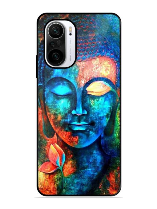 Buddha Painting Glossy Metal Phone Cover for Xiaomi Mi 11X (5G) Zapvi