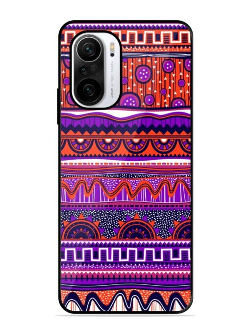 Ethnic Seamless Pattern Glossy Metal TPU Phone Cover for Xiaomi Mi 11X (5G) Zapvi