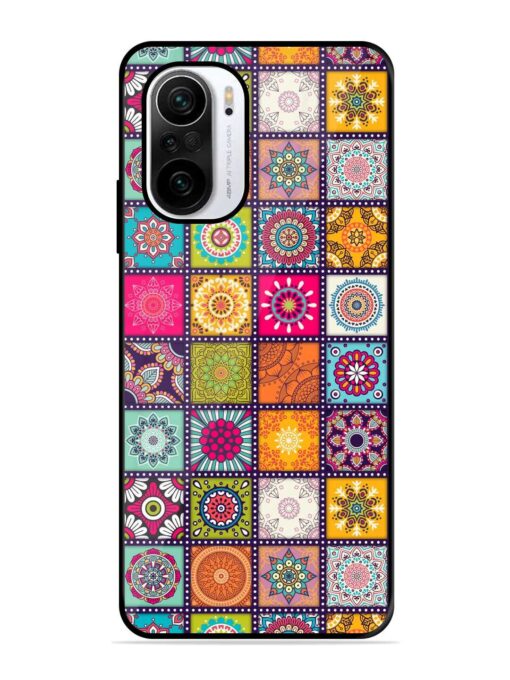 Seamless Pattern Vintage Glossy Metal Phone Cover for Xiaomi Mi 11X (5G) Zapvi