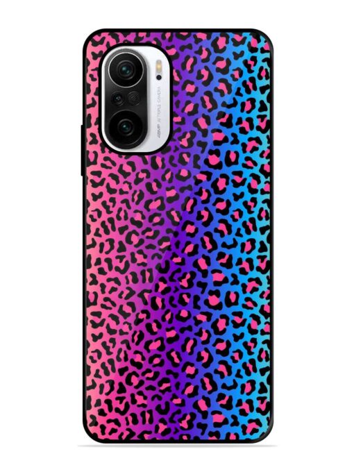 Colorful Leopard Seamless Glossy Metal Phone Cover for Xiaomi Mi 11X (5G)