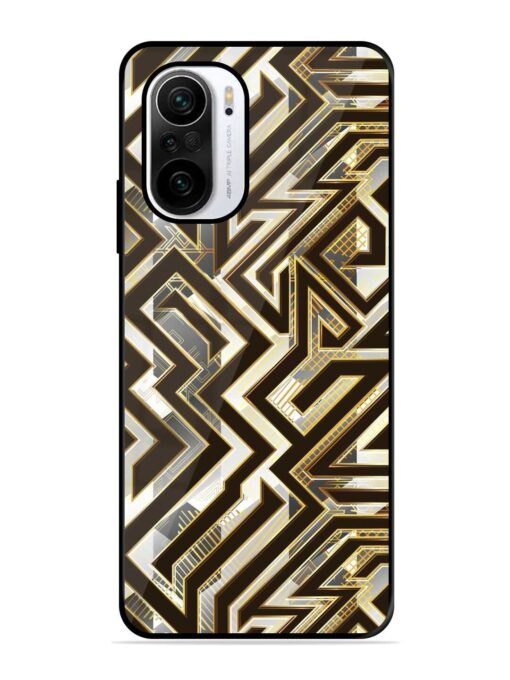 Technology Geometric Seamless Glossy Metal Phone Cover for Xiaomi Mi 11X (5G) Zapvi