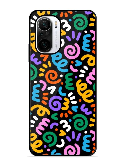 Colorful Seamless Vector Glossy Metal Phone Cover for Xiaomi Mi 11X (5G) Zapvi