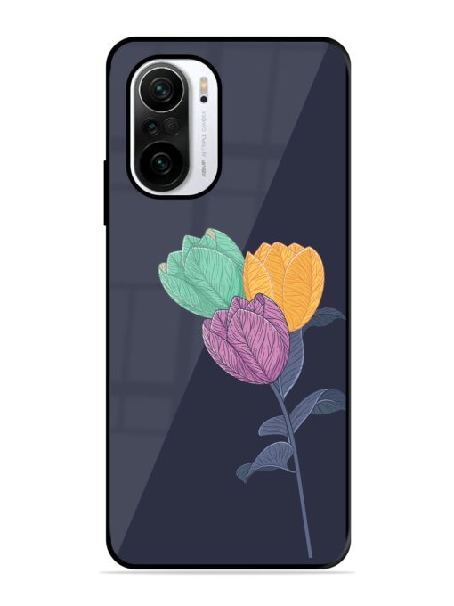 Flower Vector Glossy Metal Phone Cover for Xiaomi Mi 11X (5G) Zapvi