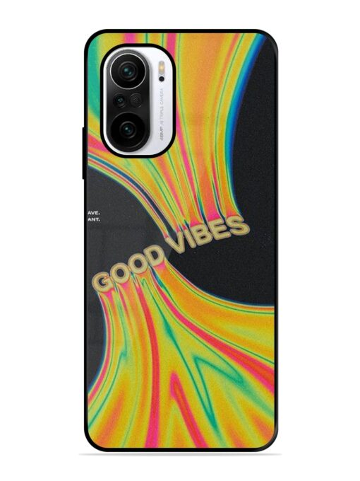 Good Vibes Glossy Metal Phone Cover for Xiaomi Mi 11X (5G) Zapvi