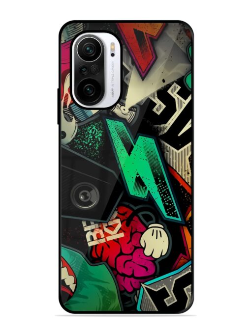 Graffiti Art Glossy Metal Phone Cover for Xiaomi Mi 11X (5G) Zapvi