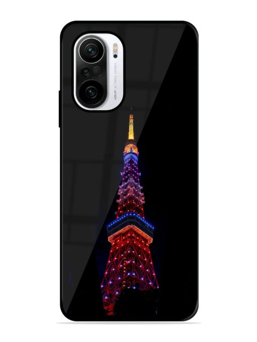 Eiffel Tower Night View Glossy Metal Phone Cover for Xiaomi Mi 11X (5G)