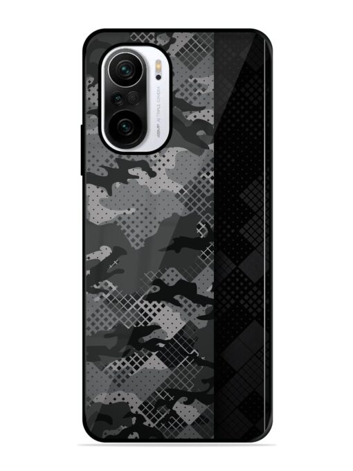 Dark Camouflage Glossy Metal Phone Cover for Xiaomi Mi 11X (5G) Zapvi