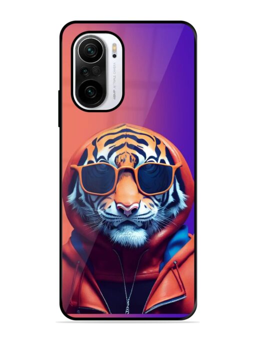 Tiger Animation Glossy Metal Phone Cover for Xiaomi Mi 11X (5G) Zapvi