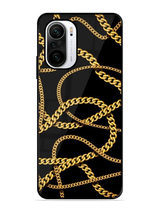 Decorative Golde Chain Glossy Metal Phone Cover for Xiaomi Mi 11X (5G) Zapvi