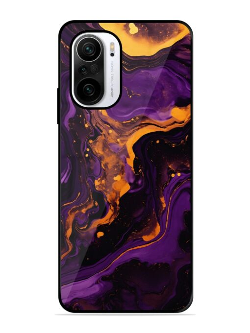 Painting Of A Purple Glossy Metal Phone Cover for Xiaomi Mi 11X (5G) Zapvi