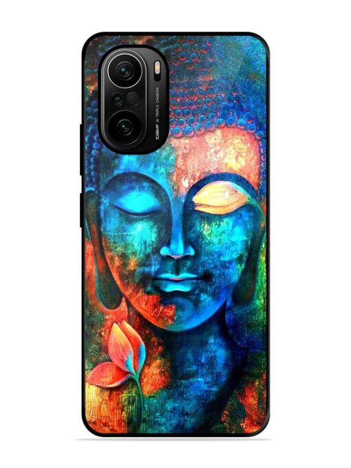 Buddha Painting Glossy Metal Phone Cover for Xiaomi Mi 11X Pro (5G) Zapvi