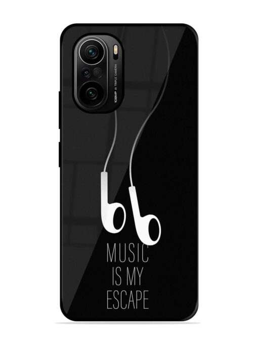 Music Is My Escape Glossy Metal Phone Cover for Xiaomi Mi 11X Pro (5G) Zapvi