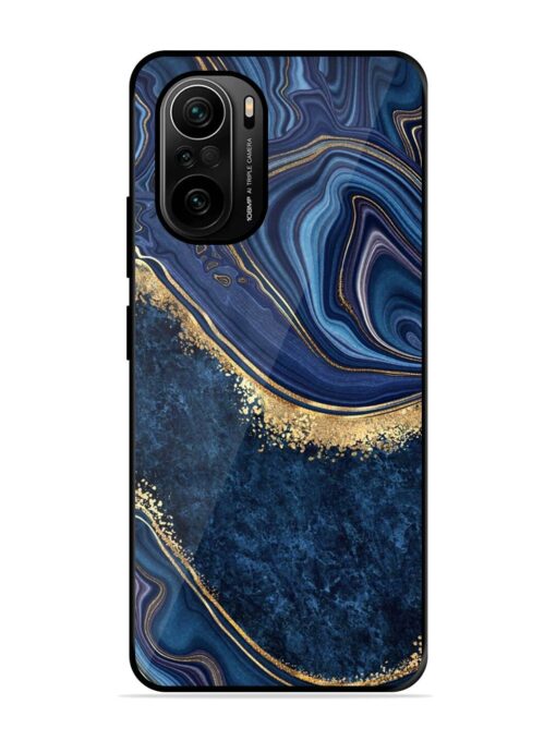 Abstract Background Blue Glossy Metal TPU Phone Cover for Xiaomi Mi 11X Pro (5G) Zapvi