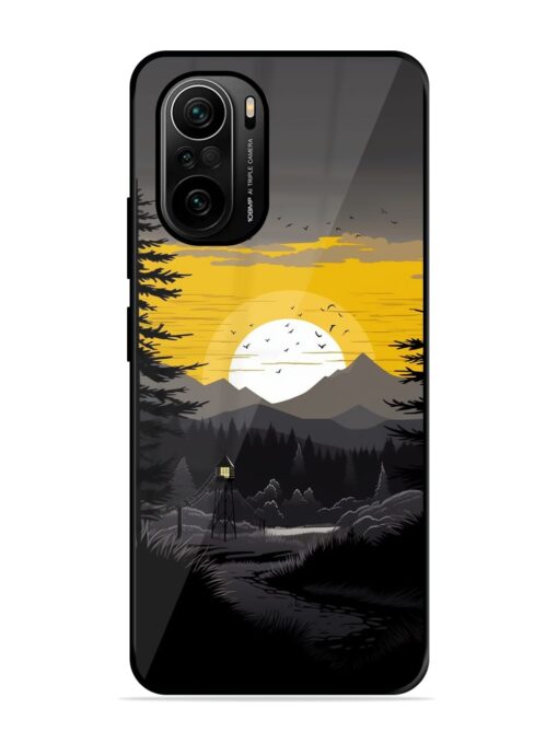 Sunset Vector Glossy Metal Phone Cover for Xiaomi Mi 11X Pro (5G)