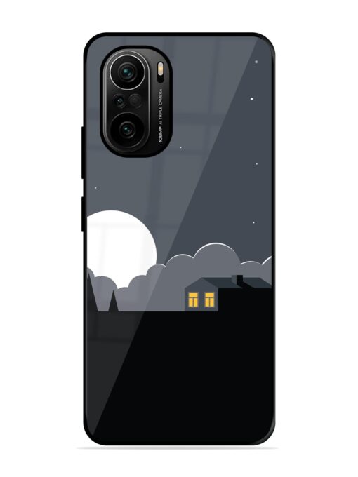 Full Moon Vector Art Glossy Metal Phone Cover for Xiaomi Mi 11X Pro (5G) Zapvi