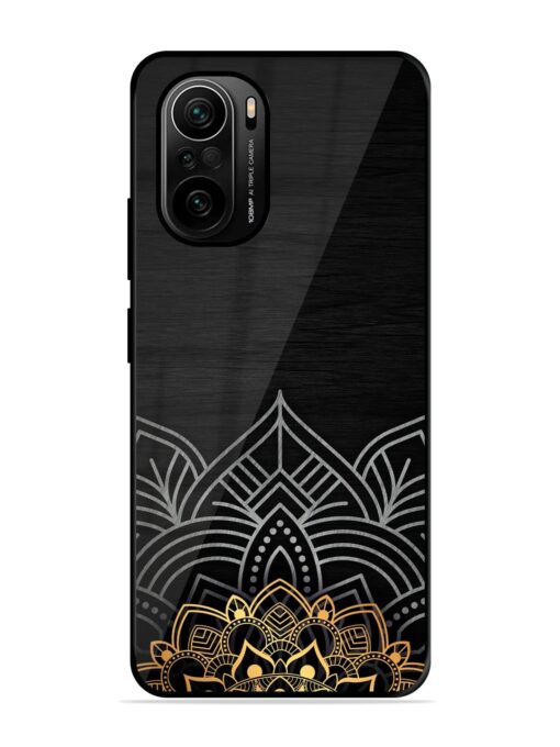 Decorative Golden Pattern Glossy Metal Phone Cover for Xiaomi Mi 11X Pro (5G) Zapvi