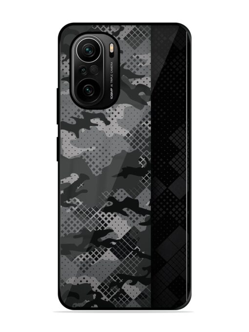 Dark Camouflage Glossy Metal Phone Cover for Xiaomi Mi 11X Pro (5G) Zapvi