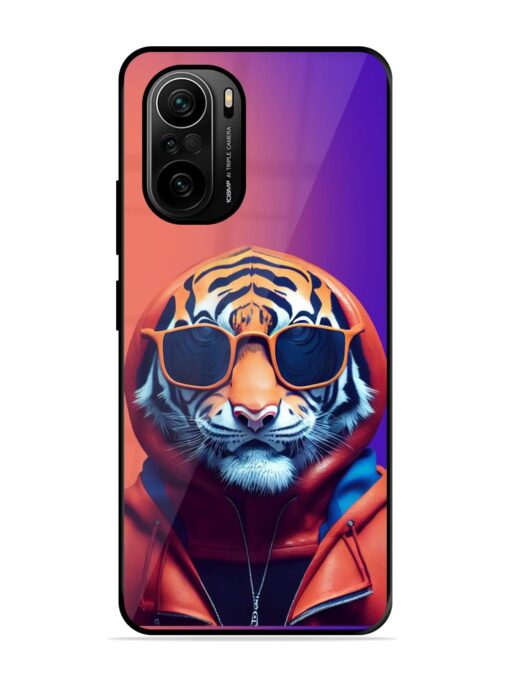 Tiger Animation Glossy Metal Phone Cover for Xiaomi Mi 11X Pro (5G)