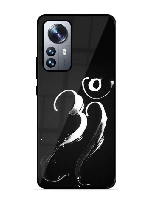 Om Logo Glossy Metal Phone Cover for Xiaomi Mi 12 Pro (5G)