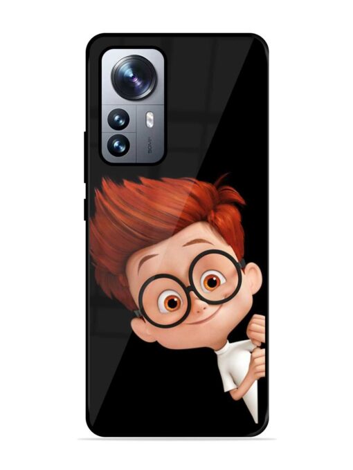 Smart Boy Cartoon Glossy Metal Phone Cover for Xiaomi Mi 12 Pro (5G)