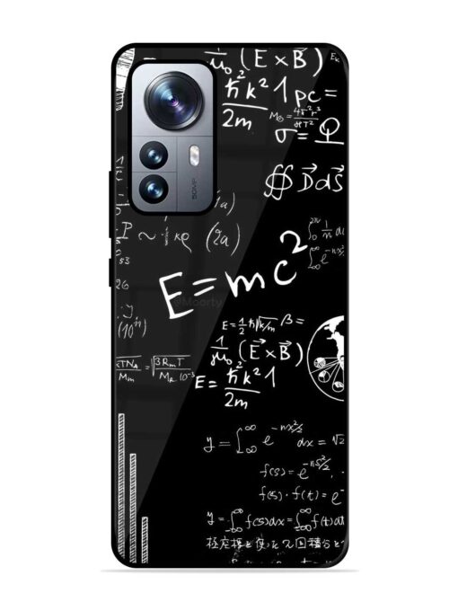 E=Mc2 Mass?Energy Equivalence Glossy Metal Phone Cover for Xiaomi Mi 12 Pro (5G) Zapvi