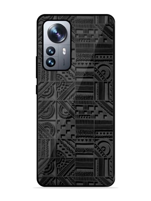 Seamless Pattern Glossy Metal Phone Cover for Xiaomi Mi 12 Pro (5G) Zapvi