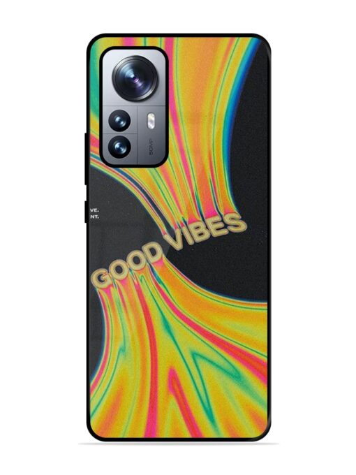 Good Vibes Glossy Metal Phone Cover for Xiaomi Mi 12 Pro (5G)