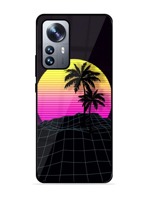 Coconut Vector Glossy Metal Phone Cover for Xiaomi Mi 12 Pro (5G) Zapvi