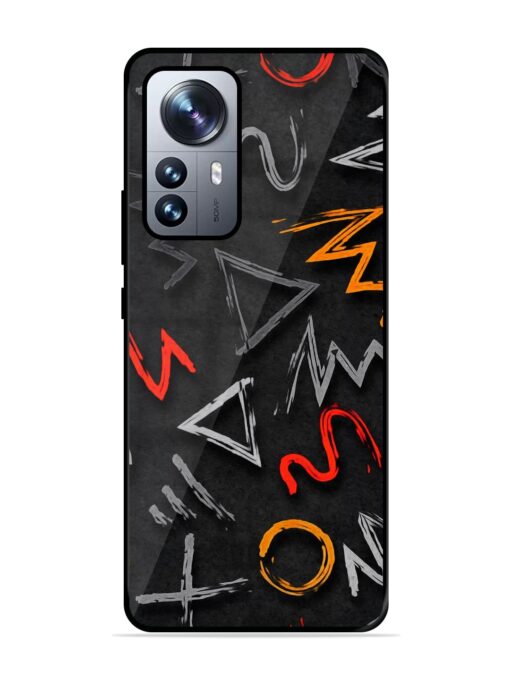 Grungy Graffiti Glossy Metal Phone Cover for Xiaomi Mi 12 Pro (5G) Zapvi