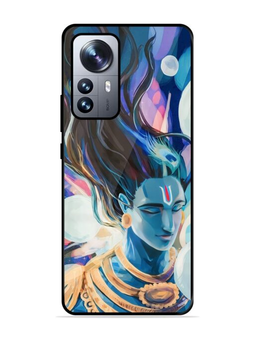 Bhagwan Sri Krishna Glossy Metal Phone Cover for Xiaomi Mi 12 Pro (5G)