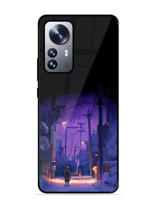 Winter Anime Art Glossy Metal Phone Cover for Xiaomi Mi 12 Pro (5G)