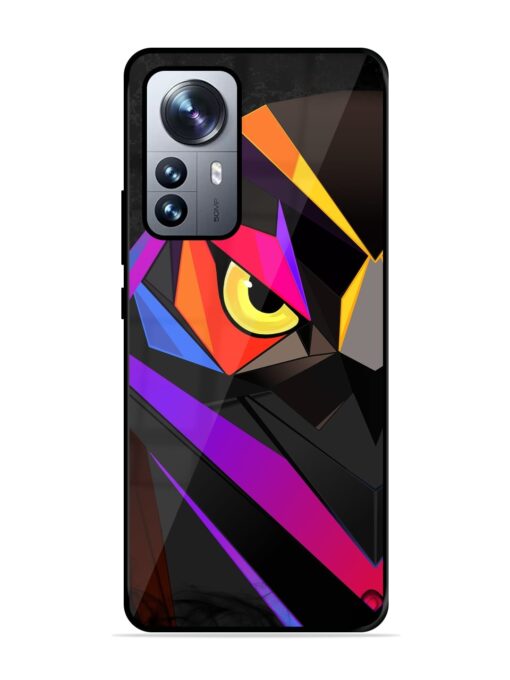 Wpap Owl Glossy Metal Phone Cover for Xiaomi Mi 12 Pro (5G)