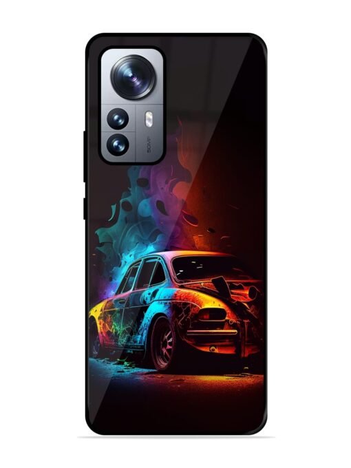 High Classic Car Art Glossy Metal Phone Cover for Xiaomi Mi 12 Pro (5G) Zapvi