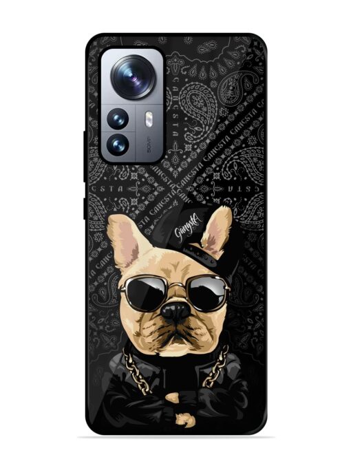 Gangsta Cool Sunmetales Dog Glossy Metal Phone Cover for Xiaomi Mi 12 Pro (5G)