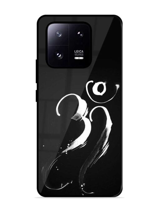 Om Logo Glossy Metal Phone Cover for Xiaomi Mi 13 Pro (5G)