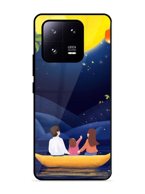 Happy Family And Beautiful View Glossy Metal Phone Cover for Xiaomi Mi 13 Pro (5G) Zapvi