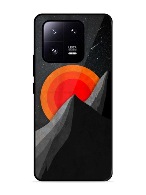 Black Mountain Glossy Metal Phone Cover for Xiaomi Mi 13 Pro (5G)