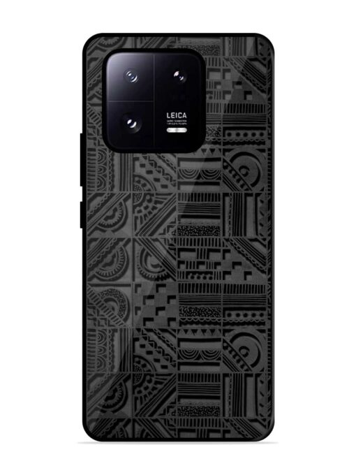 Seamless Pattern Glossy Metal Phone Cover for Xiaomi Mi 13 Pro (5G) Zapvi