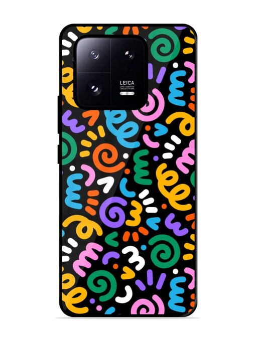 Colorful Seamless Vector Glossy Metal Phone Cover for Xiaomi Mi 13 Pro (5G) Zapvi