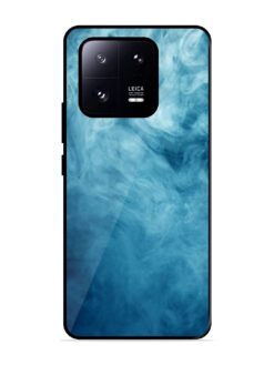 Blue Smoke Art Glossy Metal Phone Cover for Xiaomi Mi 13 Pro (5G)