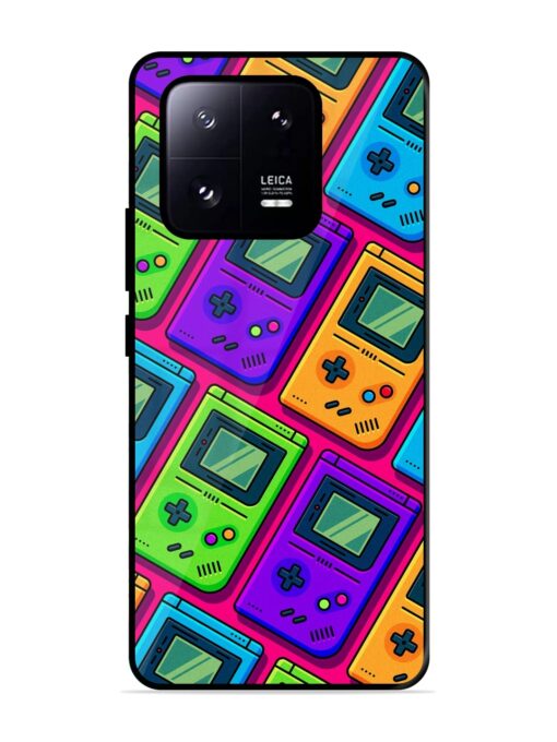 Game Seamless Pattern Glossy Metal Phone Cover for Xiaomi Mi 13 Pro (5G) Zapvi