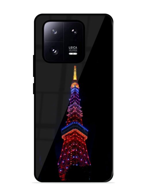 Eiffel Tower Night View Glossy Metal Phone Cover for Xiaomi Mi 13 Pro (5G)