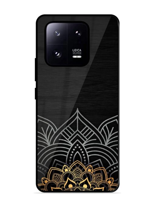 Decorative Golden Pattern Glossy Metal Phone Cover for Xiaomi Mi 13 Pro (5G) Zapvi