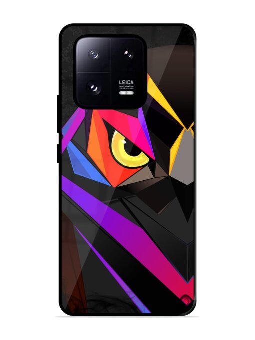 Wpap Owl Glossy Metal Phone Cover for Xiaomi Mi 13 Pro (5G) Zapvi