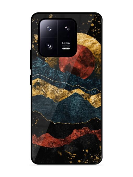 Gold Painting View Glossy Metal Phone Cover for Xiaomi Mi 13 Pro (5G) Zapvi