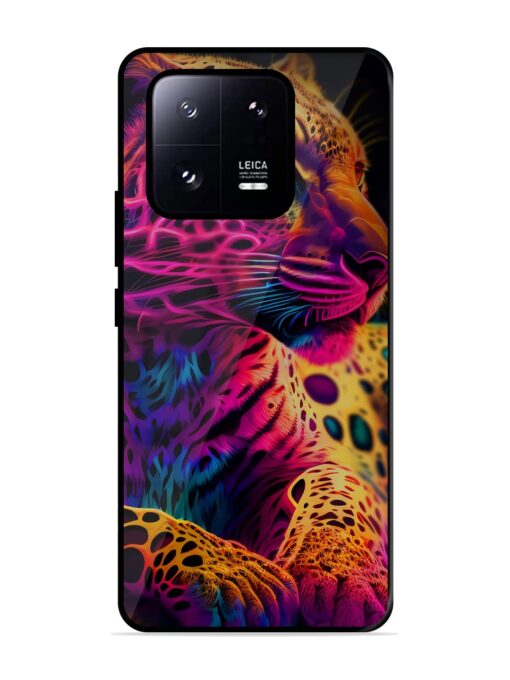 Leopard Art Glossy Metal Phone Cover for Xiaomi Mi 13 Pro (5G)