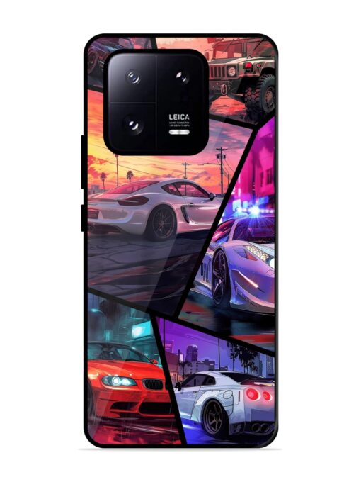 Ride In Pixels Glossy Metal Phone Cover for Xiaomi Mi 13 Pro (5G) Zapvi